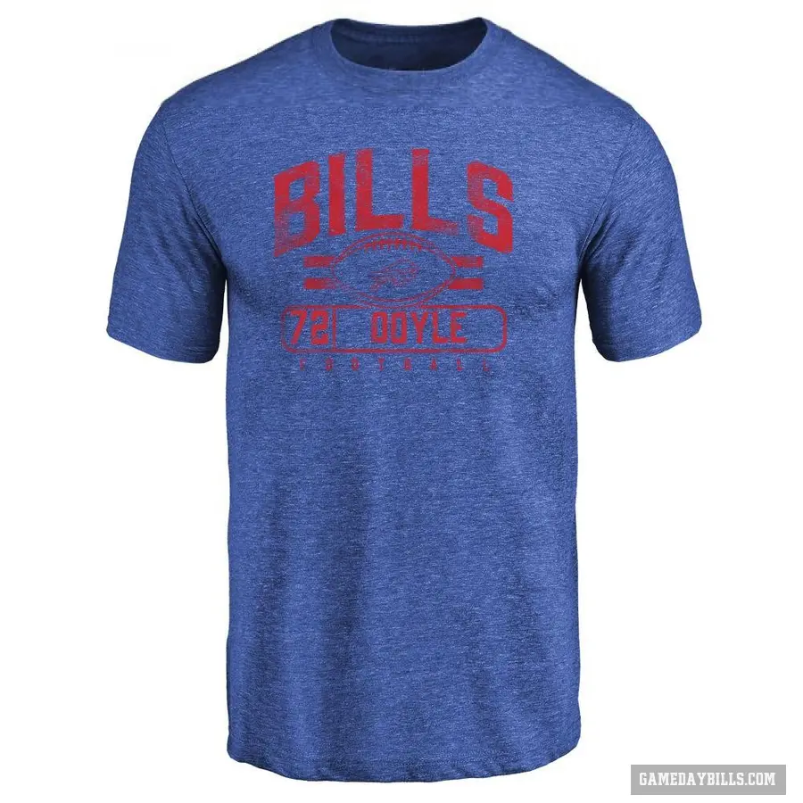 Men's ＃72 Tommy Doyle Buffalo Bills Royal Flanker T-Shirt