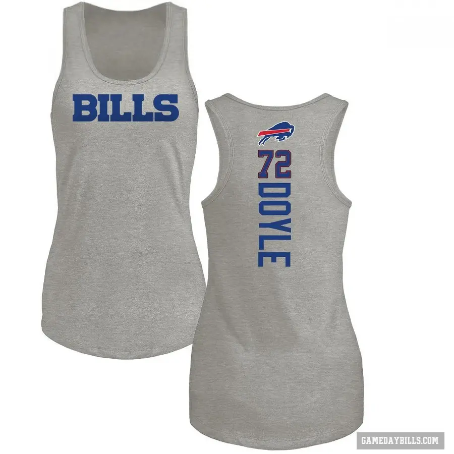 Women's ＃72 Tommy Doyle Buffalo Bills Ash Backer Tank Top